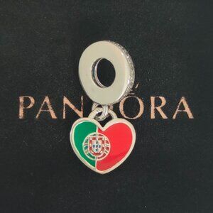 Pandora Portugal Flag Heart Exclusive Dangle Charm with box
